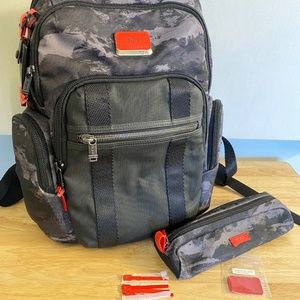 Tumi Alpha Nellis Charcoal Restoration camo backpack